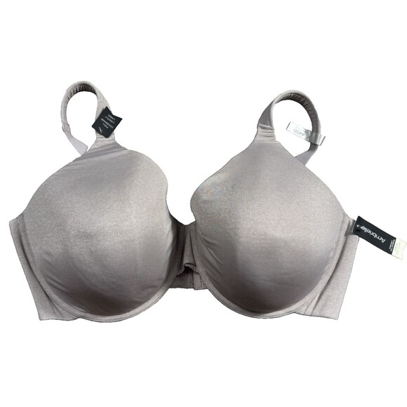 NWT Women Ambrielle Every Day Full Coverage Underwire Padded Gray Bra Size 44DD - Picture 1 of 4